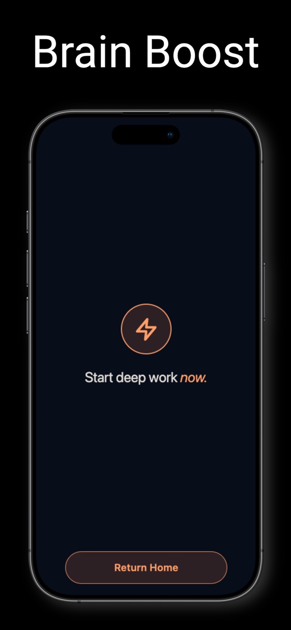 60 seconds later: start deep work now.