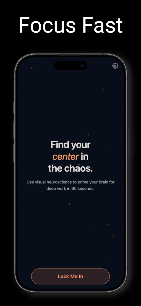 Find your center in the chaos: one tap to start.