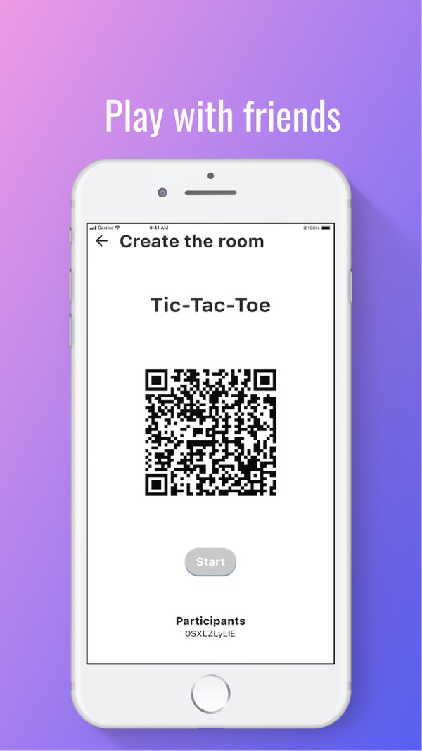 Create a room; friends join by scanning the QR code.